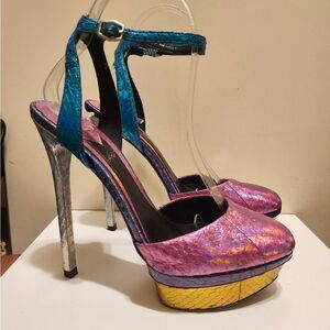 Giuseppe Zanotti Multicolor Platform Heels